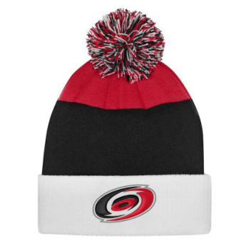 Carolina Hurricanes detská zimná čiapka Essentials Cuffed Knit W Pom