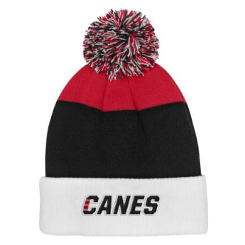 Carolina Hurricanes detská zimná čiapka Essentials Cuffed Knit W Pom
