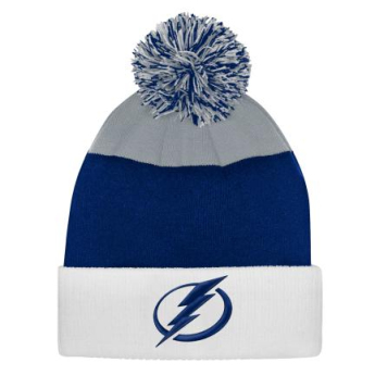 Tampa Bay Lightning detská zimná čiapka Essentials Cuffed Knit W Pom