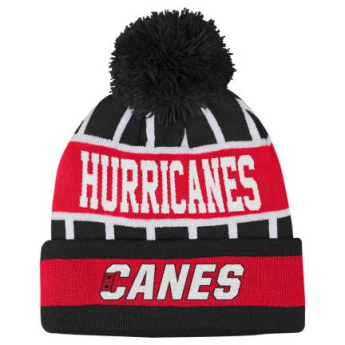 Carolina Hurricanes detská zimná čiapka Go Fast Cuffed Knit W Pom