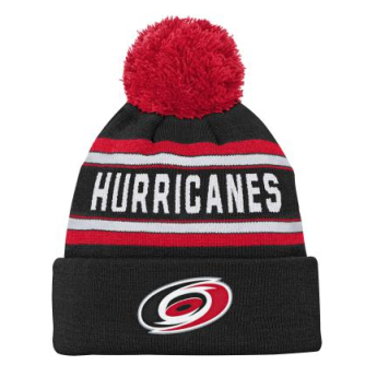 Carolina Hurricanes detská zimná čiapka Jacquard Cuffed Knit With Pom