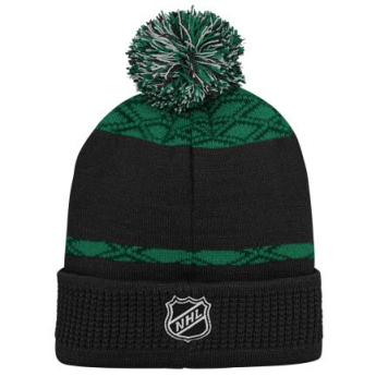 Dallas Stars detská zimná čiapka Puck Pattern Cuffed Pom