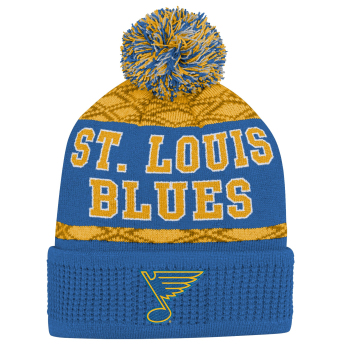 St. Louis Blues detská zimná čiapka Puck Pattern Cuffed Pom