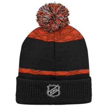 Anaheim Ducks detská zimná čiapka Puck Pattern Cuffed Pom