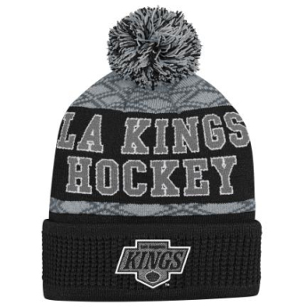 Los Angeles Kings detská zimná čiapka Puck Pattern Cuffed Pom