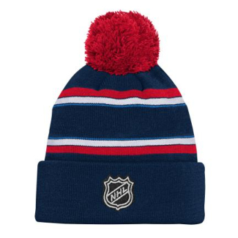 New York Rangers detská zimná čiapka 3Rd Jersey Jacquard Cuff Pom