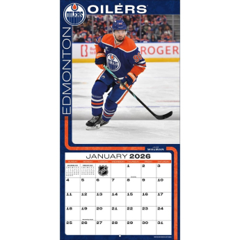 Edmonton Oilers kalendár 2026 Wall