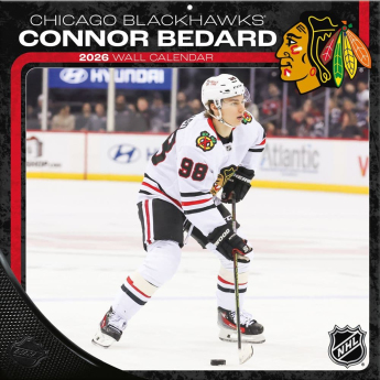 Chicago Blackhawks kalendár Connor Bedard 2026 Wall