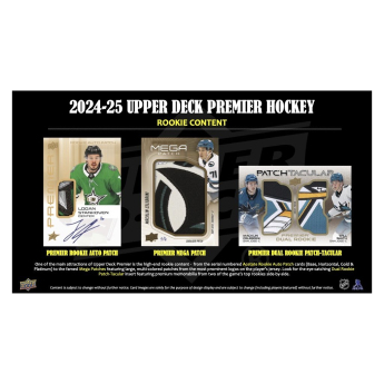 NHL boxy hokejové karty NHL 2024-25 Upper Deck Premier Hockey Hobby Box