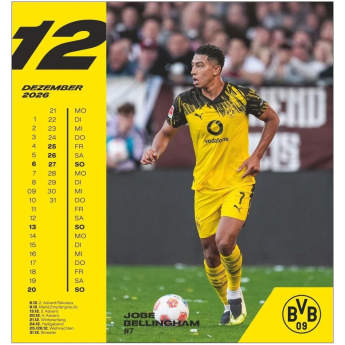 Borussia Dortmund kalendár 2026 Postcard