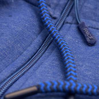 Real Madrid pánska mikina s kapucňou Zip azul