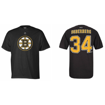 Boston Bruins pánske tričko #34 Carl Söderberg black