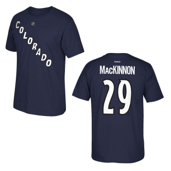 Colorado Avalanche pánske tričko #29 Nathan MacKinnon blue