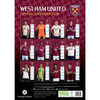 West Ham United kalendár 2026