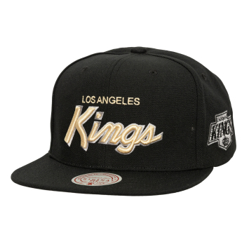 Los Angeles Kings čiapka flat šiltovka Cream Script Snapback black