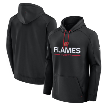 Calgary Flames pánska mikina s kapucňou Authentic Pro Rink Poly Fleece POH