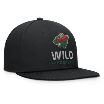 Minnesota Wild čiapka flat šiltovka Authentic Pro A/Cap Flat Brim Square Visor Structured Adjustable