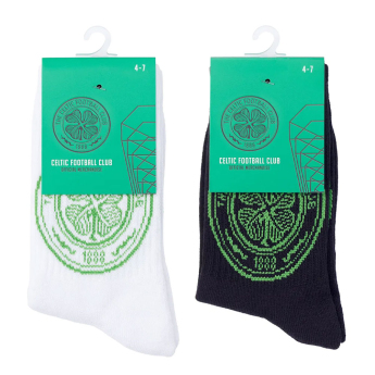 FC Celtic ponožky Twin Pack Dress 7-11 UK (40-46) EU