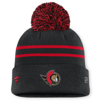 Ottawa Senators dámska zimná čiapka Authentic Pro W/Cap Cuffed Pom Beanie