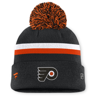 Philadelphia Flyers dámska zimná čiapka Authentic Pro W/Cap Cuffed Pom Beanie