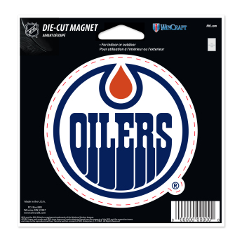 Edmonton Oilers magnetka Die Cut