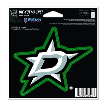 Dallas Stars magnetka Die Cut