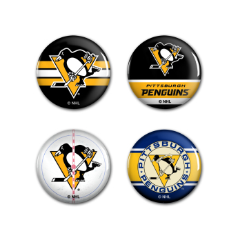 Pittsburgh Penguins odznak Button 4 Pack