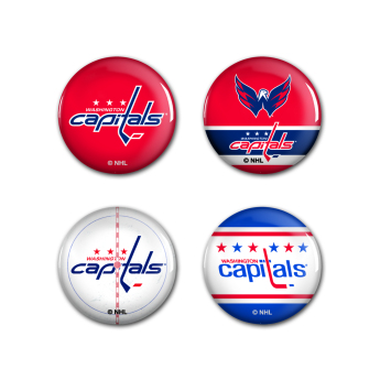 Washington Capitals odznak Button 4 Pack