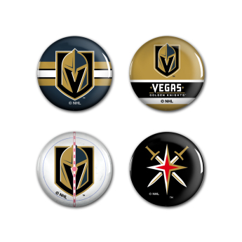 Vegas Golden Knights odznak Button 4 Pack