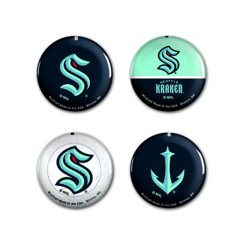 Seattle Kraken odznak Button 4 Pack