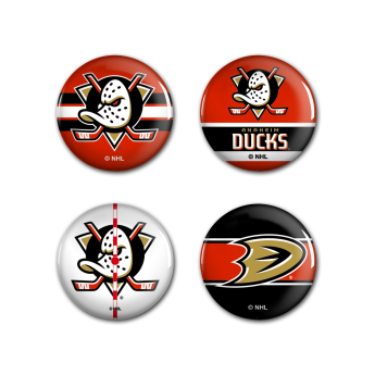 Anaheim Ducks odznak Button 4 Pack