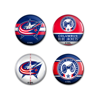 Columbus Blue Jackets odznak Button 4 Pack