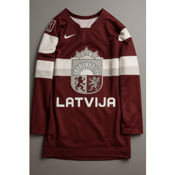 Hokejové reprezentácie hokejový dres Latvia NIKE IIHF World Championships replica