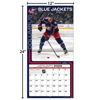 Columbus Blue Jackets kalendár 2026 Wall