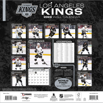 Los Angeles Kings kalendár 2026 Wall