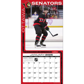 Ottawa Senators kalendár 2026 Wall
