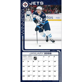 Winnipeg Jets kalendár 2026 Wall