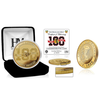 Chicago Blackhawks zberateľské mince 100th Anniversary Gold Coin