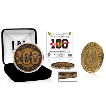 Chicago Blackhawks zberateľské mince 100th Anniversary Antique Bronze Coin