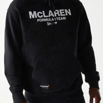 Mclaren Honda pánska mikina s kapucňou NE wordmark balck F1 Team 2025