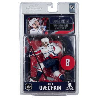 Washington Capitals figúrka Alex Ovechkin #8 SportsPicks White Jersey