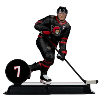Ottawa Senators figúrka Brady Tkachuk #7 SportsPicks Black Jersey