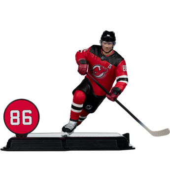 New Jersey Devils figúrka Jack Hughes #7 SportsPicks Black Jersey