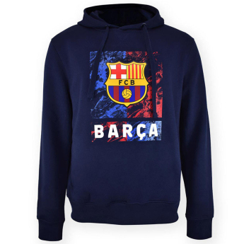 FC Barcelona pánska mikina s kapucňou Marble