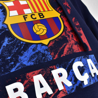 FC Barcelona pánska mikina s kapucňou Marble