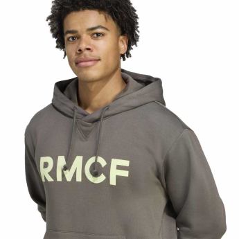 Real Madrid pánska mikina s kapucňou Seasonal utigrey