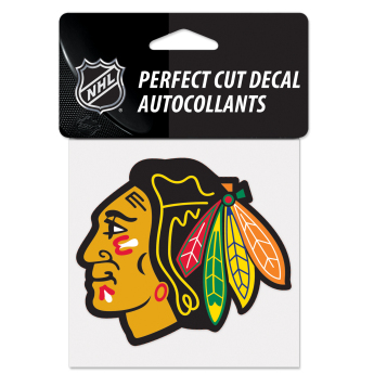 Chicago Blackhawks samolepka Perfect Cut Color Decal