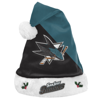 San Jose Sharks zimná čiapka foco colorblock santa hat