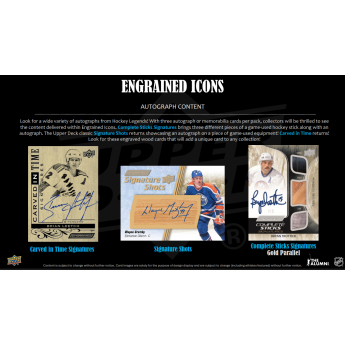 NHL boxy hokejové karty NHL 2024-25 Upper Deck Engrained Icons Vol. 1 Hockey Hobby Box