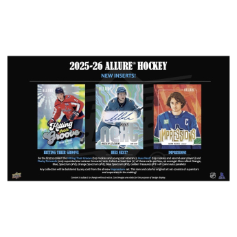NHL boxy hokejové karty NHL 2025-26 Upper Deck Allure Hobby Box